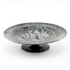 Loys Silvered and Enameled Bronze Tazza