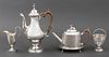 George III Sterling Silver Tea Set, 5 pcs., 1780s