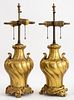 Regence Style Ormolu Vases Mounted as Lamps, 2