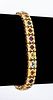 14K Yellow Gold Multi-Colored Gemstone Bracelet