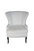 White Leather Wingback Chair