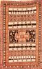 NO RESERVE Vintage Moroccan Kilim Rug 5'3'' x 8'3'' (1.60 x 2.51 m)