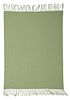Green Cashmere Throw Blanket, Pur Cashmere