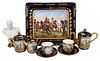 Seven Sevres or Style Napoleonic Porcelain Table Objects