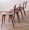 Bernardo Plycraft "Pretzel" Side Chairs Group
