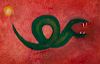 Rufino Tamayo Tempura Snake Painting