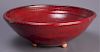 Earthenware Bowl, Red Glaze