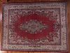 Antique Signed Iranian Isfahan 10'6" x 14' Rug