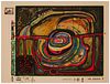 Friedensreich Hundertwasser (1928-2000), "Eyebalance Number Five" from the "Look at it on a Rainy Day (Regentag Portfolio)," 1972, Screenprint in colo