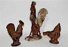 Three Haeger Pottery Animal Figures Height of tallest 20 inches.