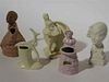 A Group of Five Haeger Pottery Figural Articles Height of tallest 8 inches.
