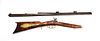 Percussion long rifle with tiger maple stock, earl