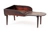 Stained cobbler's bench, 19th c., 16" h., 36" l.