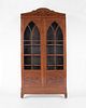 Empire mahogany bookcase, ca. 1840, 102" h., 51 1/