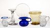BLOWN GLASS ARTICLES, LOT OF SIX
