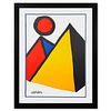 Alexander Calder (1898-1976), "Pyramids and Sun" Framed Lithograph