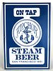 1960 Anchor Steam Beer On Tap Porcelain Sign San Francisco California