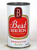 1963 Best Beer 12oz 36-29 Flat Top Can Chicago Illinois