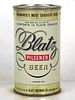 1950 Blatz Pilsner Beer 12oz 39-08 Flat Top Can Milwaukee Wisconsin