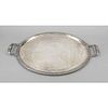 Large oval tray, France, 20th