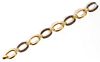 FANCY YELLOW AND BROWN DIAMOND 14KT GOLD BRACELET