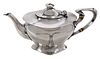 Elkington Art Nouveau English Silver Teapot
