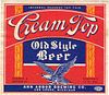 1940 Cream Top Old Style Beer 12oz Label CS36-01 Ann Arbor