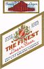 1940 The Finest Lager Beer 12oz Label CS38-06 Bay City