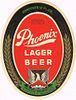 1937 Phoenix Lager Beer 12oz Label CS39-03 Bay City