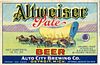 1935 Altweiser Pale Beer 12oz Label CS40-23 Detroit