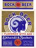 1936 Ekhardt & Becker Bock Beer 12oz Label CS42-24 Detroit