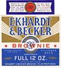 1936 Ekhardt & Becker Brownie Beer 12oz Label CS42-20 Detroit