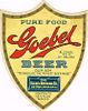 1910 Goebel Beer (Blue Box) 12½oz Label CS44-05 Detroit