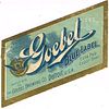 1905 Goebel Blue Label Extra Pale Beer No Ref. Label CS43-19V Detroit