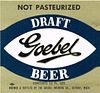 1967 Goebel Draft Beer 12oz Label Detroit
