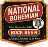 1954 National Bohemian Bock Beer 12oz Label Detroit