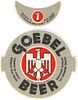 1934 Goebel Beer 12oz Label CS44-09V2 Detroit