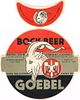1934 Goebel Bock Beer 12oz Label CS44-13 Detroit