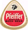 1957 Pfeiffer Genuine Bock Beer 12oz Label Detroit