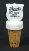 1910 Stroh's Bottled Beer/Malt Extract resealer 3¾ inch coaster Porcelain Stopper Detroit
