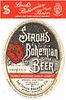 1936 Stroh's Bohemian Beer 12oz Label CS50-25 Detroit
