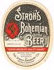 1937 Stroh's Bohemian Style Beer 12oz Label CS51-01 Detroit