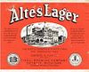 1939 Altes Lager Beer 12oz Label CS51-15V Detroit