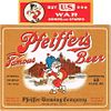 1943 Pfeiffer's Famous Beer (War Bonds Neck Label) 12oz Label CS47-20V Detroit