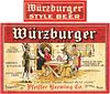 1935 Würzburger Style Beer 12oz Label CS47-17 Detroit
