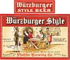 1936 Wűrzburger Style Beer 12oz Label CS47-18 Detroit