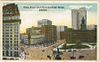 1910 Dime Bank and Pontchartrain Hotel Post Card Detroit