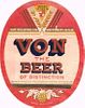 1933 Von Beer 12oz Label CS52-11 Detroit