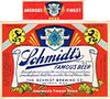 1935 Schmidt's Famous Beer 12oz Label CS48-20v1 Detroit