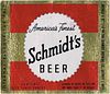 1949 Schmidt's Beer 12oz Label CS49-03 Detroit